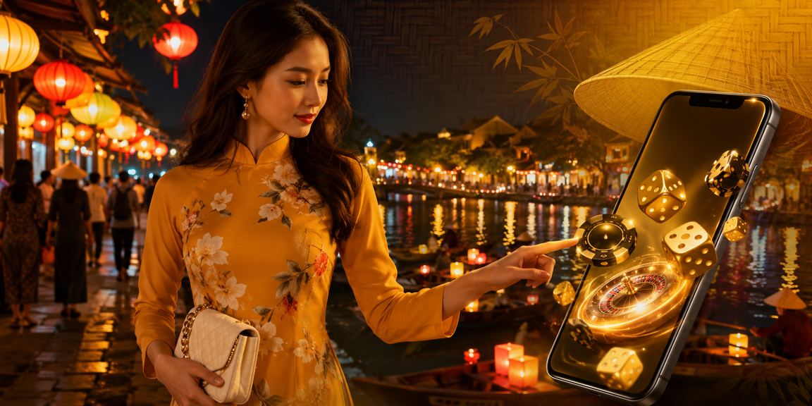 Người dùng Hội An chơi mobile casino trên điện thoại Android với ứng dụng v21
